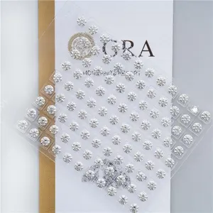 GRA Certified round Moissanite GH Color Loose Gemstones at a Cheap Price