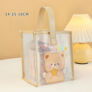 Bolsa de playa de gelatina de verano a la moda, bolsa de envío de mano transparente, bolsa de almacenamiento de plástico de PVC para playa - Product Image 4