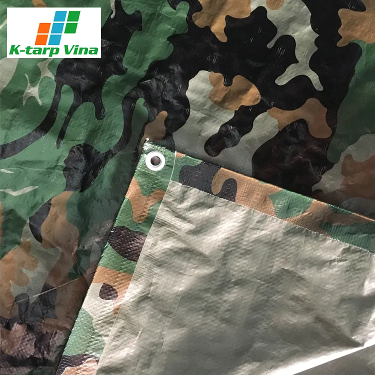 Producto esencial con hoja de lona de camuflaje Anti Uv Korea Hdpe Tarpaulin Car Cover