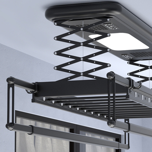 Intelligent Voice Remote Control Foldable Lifting Balcony Bathroom Aluminum Alloy Electronic Electric Drying Rack - Product Image 4