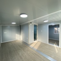 Maison conteneur modulaire pliable extensible de 20 pieds, conforme aux normes australiennes, hauteur intérieure 2,4 mètres, vente en gros