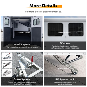 JINLIJING Carritos شعبية مخصصة ، عربة تقديم قهوة وبار حصان طويلة مجهزة بالكامل - Product Image 3