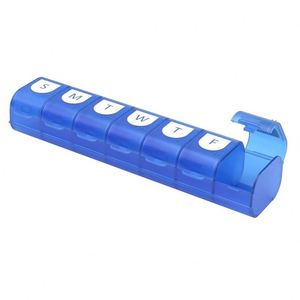 Boîte à pilules à 7 compartiments très vendue, boîte de rangement pour pilules tendance, porte-pilules en plastique - Product Image 1
