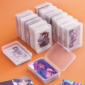 Plastic Storage <b>Box</b> Rectangle Transparent Covered For Cards Organizing <b>Small</b> Items - Product Image 5