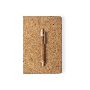 Hot Selling Eco-Friendly Recycled Cork Cover Notebook Personalized Logo Office Gift Set With Pen - Product Image 3
