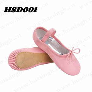 HY, Scarpe da Ballerina in Vera Pelle Morbida per Ragazze, Popolari negli Stati Uniti, Multicolore, <span class=keywords><strong>di</strong></span> Qualità con Cinturino Elastico HSD001 - Product Image 2