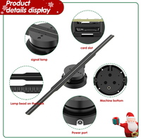 Ventilador Holográfico Hallo Fan de 42 cm con Pantalla 3D LED, Dispositivo de Señalización Digital en Stock en EE. UU. para Promoción en Tiendas y Boutiques