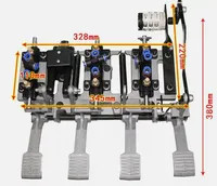 Machine à changer les pneus, cadre en acier, 4 pédales, valve pneumatique et commande par interrupteur, par pneu