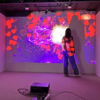 Système de projection interactive haute technologie personnalisé pour sol/mur pour mariage