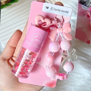 Set de Brillo Labial que Cambia de Color, Hidratante, Brillante, con Llavero de Joyería, OEM, Marca Privada - Product Image 5