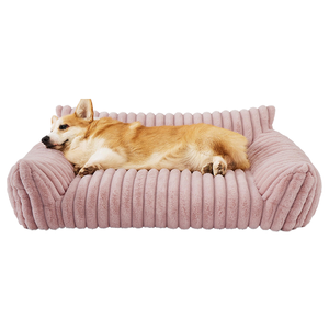 เตียงสัตว์เลี้ยงคุณภาพสูง หรูหรา ทันสมัย แข็งแรง ทนทาน นุ่มสบาย ซักได้ ถอดประกอบได้ อุ่นสบายด้วยผ้าฝ้าย สำหรับฤดูหนาวและฤดูร้อน ขนาดเล็ก บรรจุกล่อง - Product Image 2