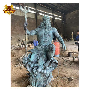 Statue Aquaman en bronze moderne grandeur nature dieu de la mer Poséidon pour la maison jardin parc prix de gros laiton extérieur - Product Image 2