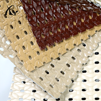 Cuir PU microfibre suédé gaufré à motif tissé, épaisseur 1,3 mm, résistant à l'abrasion, pour sacs, meubles et sièges de voiture