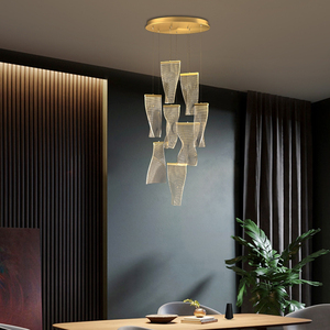 Nuevo Producto de Decoración de Interiores, Lámpara de Araña Moderna de Acrílico con Luces LED para Comedor, Sala de Estar y Escalera - Product Image 3