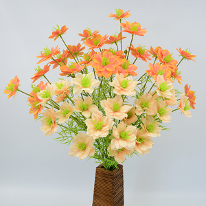 Bouquet de fleurs artificielles en soie Nigella Damascena, prix d'usine, design moderne fait à la main, décoration de Thanksgiving et de Pâques, fleur artificielle - Product Image 6