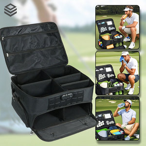 Organisateur de coffre de golf pouvant contenir 2 paires de chaussures avec rangement en té/balle/gant Casier de <span class=keywords><strong>voiture</strong></span> de golf étanche avec compartiments ventilés - Product Image 6
