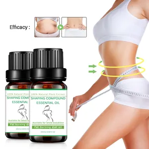 10ml Slimming Cellulite Organic Plant Extracts Essential Oil Lose Weight Face Body Massage Slimming Oil Fat Burning