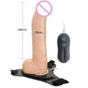 Vibrador Curvo con Correa de <span class=keywords><strong>8</strong></span> Pulgadas, 10 Funciones de Vibración Potente, Arnés Ecológico, Impermeable, <span class=keywords><strong>Dildo</strong></span> de TPE Suave, Cinturón Ajustable - Product Image 6
