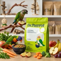 Sachet Doypack Personnalisé Imprimé en Plastique pour Aliments pour Animaux (Granulés de Fruits) pour Petits et Moyens Perruches