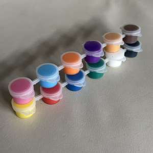 Juego <span class=keywords><strong>de</strong></span> Pinceles Daqian Personalizado <span class=keywords><strong>de</strong></span> 6 Piezas con 12 Colores <span class=keywords><strong>de</strong></span> Pigmento Acrílico <span class=keywords><strong>de</strong></span> 3 ml al por Mayor con Dos Pinceles - Product Image 2