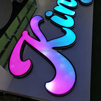 Letrero Luminoso Personalizado con Impresión 3D, Letras LED con Texto Personalizado para Tienda o Bar