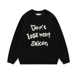 Suéteres de Pareja Personalizados al por Mayor, Suéter Navideño de Punto Jacquard con Cuello Redondo para Mujer - Product Image 2