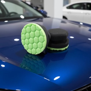 Ensemble d'éponges à cire pour voiture portables |   Applicateur anti-rayures pour peinture automobile, cuir et pneus en caoutchouc - Product Image 3