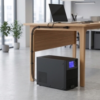 Fuente de Alimentación UPS 2KVA 1.4KW Monofásica 220VAC Onda Sinusoidal Pura con Batería de Plomo-Ácido para Laptop o Monitor