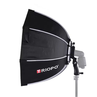 Triopo KS2-90 90 cm Photo Portable Extérieur Speedlite Octogonal Parapluie Boîte à Lumière avec Grille pour Flash Godox TT600 Yongnuo YN560IV