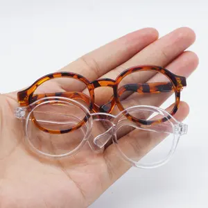 Diskon besar 20cm Kacamata boneka katun 1/3 BJD Ob11 Blythe mainan Salon merek populer kacamata transparan
