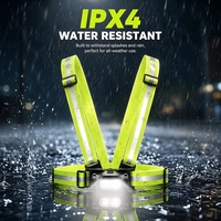 Lampe de course et de cyclisme rechargeable 1000LM 180° °   Feux avant et arrière rotatifs et détachables, sangle réfléchissante, fonction mémoire