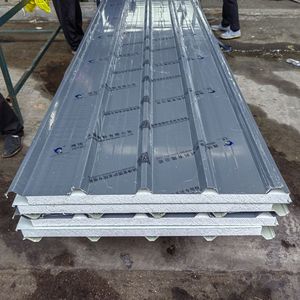 Paneles de techo de fábrica de China, tejas recubiertas de sándwich Eps aisladas, PPGI insonorizado resistente al fuego para construcción estructural - Product Image 1