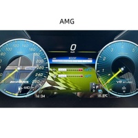 Upgrade LCD Digital Cluster Speedometer Instrument dengan Carplay Meter Otomatis Baru untuk Mercedes Benz C-Class/GLC/W205 2015-2019