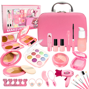 Dropshipping Shopfiy Ensemble de maquillage en plastique non toxique pour filles et enfants, kit de jouets de simulation cosmétique pour enfants, - Product Image 2