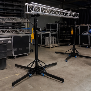Soporte de torre elevador de manivela de alta resistencia, soporte elevador manual con cabrestante para altavoces, sistemas line array, estructuras de iluminación, telescópico portátil - Product Image 4