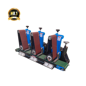 Настольный двухпозиционный станок для плоской полировки и волочения проволоки, для удаления заусенцев и ржавчины с металлических пластин - Product Image 2