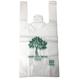 Bolsas de Camiseta Biodegradables de Fábrica con 22 Años de Experiencia, Bolsas de Compras Reciclables para Mercados de Agricultores - Product Image 2