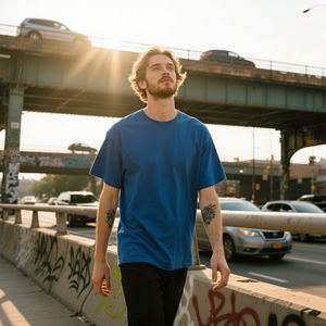 T-shirts d'été personnalisés pour hommes, streetwear de haute qualité, coupe ample, respirants, en coton pur tricoté, manches courtes - Product Image 3