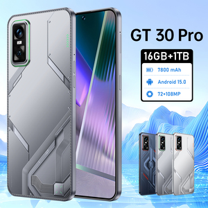 Smartphone étanche 5G débloqué Gt30pro original 16 Go + 1 To, vente chaude 2025, avec coque, écran LED 4K, appareil photo arrière 108 MP - Product Image 3