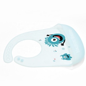 Bavoirs pour bébé en silicone imperméables et ajustables avec récupérateur de nourriture, sans BPA, imprimés de dessins animés mignons, pour l'alimentation - Vente en gros - Product Image 4
