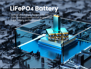 Baterias de Íon de Lítio 24V 200Ah 250Ah 300Ah, Pacote de Baterias de Armazenamento de Energia Solar Lifepo4, Bateria de Lítio Blue Carbon - Product Image 6