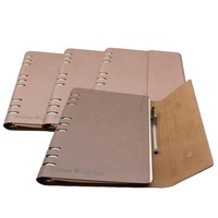 Carnet Organiseur A4 Personnalisé sur Mesure, Journal, Agenda, Reliure Spirale, Couverture Rigide, Style Cuir, Promotion, 100 g/m², École, UV
