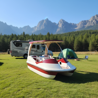 Bateau à pédales en fibre de verre Meierya, équipement de jeu aquatique, modèle M076/078, capacité de 400 kg, usage commercial