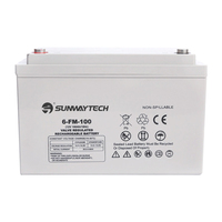 Système de stockage d'énergie solaire batterie gel à cycle profond 12v 200ah 100ah 150ah de secours