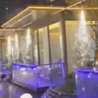 Projecteur de flammes suspendu effet cascade et feux d'artifice, machine à étincelles froides pour mariage, fête, scène et événements