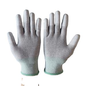 تخصيص مكافحة ساكنة قفازات مشغولة تريكو الأبيض بو ESD ألياف الكربون أعلى صالح العمل قفازات - Product Image 1