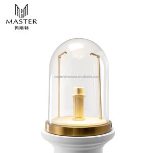 Vetrina per orologi di lusso di qualità di vendita calda vetrina vetrina in oro bianco da banco per gioielli in acciaio inossidabile - Product Image 3