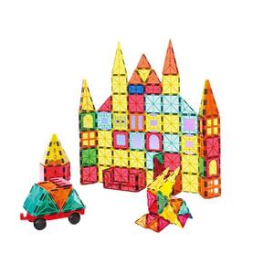 Blocs de construction magnétiques Onshine, ensemble de 108 pièces pour enfants de 4 à 6 ans, jouet éducatif de puzzle 3D avec design en vitrail - Product Image 1