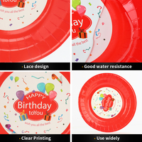 Assiettes de fête en papier personnalisé écologique de haute qualité en gros Vaisselle jetable pour les fêtes