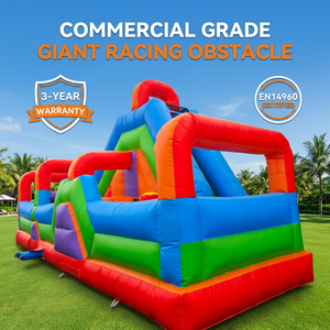 Pista de Obstáculos Inflable de Grado Comercial, Parque Infantil Inflable de PVC para Alquiler en Fiestas al Aire Libre con Colores Personalizados - Product Image 6